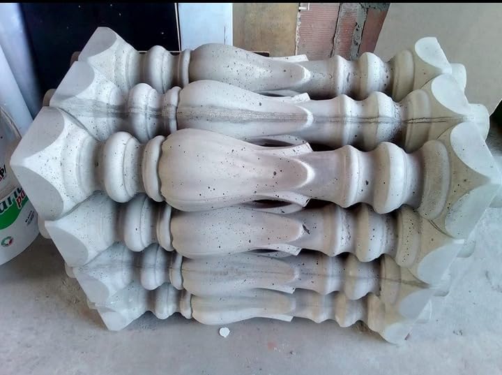 EAIVENY Prefabricated ABS Balcony Mold,Concrete Balustrade Mold Concrete Formwork for Outdoor Construction, DIY Home Improvement, Easy Installation and Reusable Design (Style 20) - Image 1